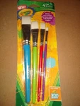 Crayola Big Paint Brushes (4COUNT Flat) (05-3520). Fixed Price $9.99.