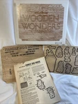 Nos Tri-chem Wooden Wonders 8104-35 Dog Family Wall Plaque. Fixed Price $5.00.