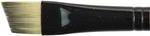 Black Silver Short Handle Brush Angle, Size 1/2. Fixed Price $7.81.