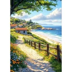 Maxbye Diamond Art Kits For Adults, 5D Landscape Seaside ZD022. Fixed Price $7.99.