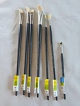 Winsor & Newto Long Handle Oil Paint Brushes - Lot Of 7 Brand Various Sizes. Fixed Price $47.00.