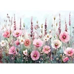 Lxmsja Pink Flowers Diamond Art Kits For Adults, Landscape Diy Full Drill. Fixed Price $14.62.