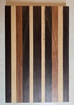 Walnut, Hickory And Cherry. Big Thick Cutting Board. 19" X 12.5" 1.75". Fixed Price $95.00.