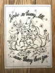 Tri-chem Ready To Paint Fabric Art You're No Bunny 7259 Cute Rabbits Vtg. Fixed Price $14.95.