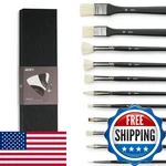 Artify Supplies Oil Paint Brush Set - 11 Pieces Professional Artist. Fixed Price $41.88.
