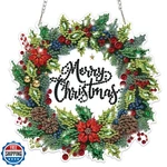 Bowetile Merry Christmas Diamond Art Hanging Wreath Kits For Adults Kids,. Fixed Price $27.99.