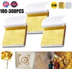 300 Imitation Gold Silver Leaf Sheets Foil Paper For Gilding Craft Art Decor Us. Fixed Price $12.23.