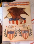 Meyercord Bicentennial Patriotic Bald Eagle Vintage Decal. Fixed Price $10.00.
