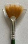 Folk Art Plaid One Stroke Donna Dewberry Gold Nylon #4 Fan Paint Brush #1196 New. Fixed Price $11.95.
