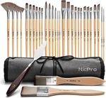 Nicpro 32PCS Paint Brush Set Professional Artist Acrylic Oil Watercolor Supplies. Fixed Price $43.99.