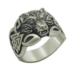 Viking Wolf Sterling Silver 925 Celtic Men Ring Valknut Norse Mythology Symbol. Fixed Price $157.17.
