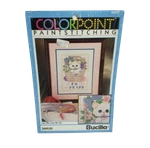 Colorpoint Paint Stitching Bucilla Love Me My Cat New 63657 Vintage 1992. Fixed Price $15.00.