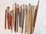 30 Winsor Newton Grumbacher Langnickel Artist Paint Brush Lot Mixed Sizes Styles. Fixed Price $89.99.