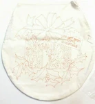 Tri Chem Liquid Embroidery Ready Paint Toilet Lid Cover Christmas Santa Claus. Fixed Price $29.99.