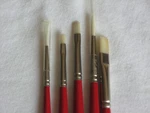 New Old Stock Red Sax True Flow Artist 5 Pcs Set Paint Brushes. Fixed Price $7.00.