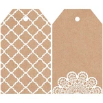 Mix & Match Tag Pack 2X3.25 12/PKG Lacy. Fixed Price $8.38.