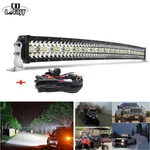 Tri-row Curved 42INCH Led Work Light Bar Spot Flood Combo Driving Lamp+ Harness. Fixed Price $80.38.