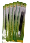 Bristle Hair Pointed Round Triple Paint Brush - 6 Sets (ART238). Fixed Price $5.00.