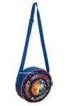 Laurel Burch Cosmos Sun Moon Stars Crossbody Bag 9"X3.25" New Handy. Fixed Price $35.10.