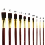 Long Handle Paint Set Professional Artist Grade 10 Oil Acrylic Brushes. Fixed Price $11.39.