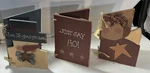 3 Vintage Wooden Christmas Cards Display Or Gift Crazy Mountain. Fixed Price $8.99.