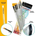 Set Of 7 Art Brushes For Acrylic Painting Watercolor & Oil Paints. Fixed Price $9.99.