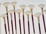 One Plaid Robert Butler Paint Brush 1251A Fan #4 Natural Bristles. Fixed Price $9.99.