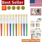 Creative Artist Paint Brushes Set For Kids - 10 Large Assorted Colors. Fixed Price $11.89.