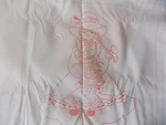 1983 Stamped Embroidery Tri-chem Paint Little Girls Dolls Quilt Top 20 Squares. Fixed Price $19.99.
