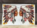 Vintage Meyercord Decal 1503 B American Indian Chief Headdress. Fixed Price $16.99.