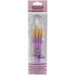 3 Pack Crafter's Choice White Taklon Brush SET-4/PKG RCC220. Fixed Price $19.10.