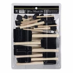 50 Pack 0.5"2DIFFERENT Size Assorted Foam Brush Wood Handle Paint Setl. Fixed Price $19.69.