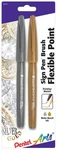 Pentel Arts Sign Touch, Fude Brush Tip, Count (pack Of 1), Gold/silver. Fixed Price $10.39.