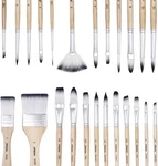 Artecho 24 Pcs Brushes For Acrylic Painting, Oil. Fixed Price $26.60.