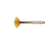 Royal & Langnickel Soft Grip Gold Taklon Brush Fan Size 20/0. Fixed Price $7.95.