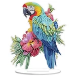 Senqao Parrot Diamond Art Desktop Ornaments Kits For Adults 21*21,. Fixed Price $14.76.