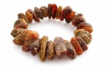 Natural Raw Baltic Amber Bracelet 28GR / Unpolished. Fixed Price $24.95.