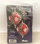 Christmas Ornaments Sulyn Red Royal Crown Craft Kit Makes Balls 205-A. Fixed Price $17.97.