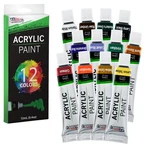 U.s. Supply Color Set Of Acrylic Paint 12ML Tubes - Artists, Students. Fixed Price $9.99.