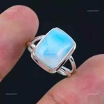 Blue Larimar Gemstone 925 Silver Beautiful Men's Mother's Day Gift Ring AK1001. Fixed Price $19.77.