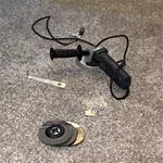 Bosch Corded Electric Angle Grinder Blue Black Silver With Side Handle & Discs. Fixed Price $50.00.