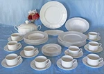 Beautiful Rare Vtg Cream Mikasa Hampton Bays Dinnerware Collection!made Japan. Fixed Price $430.00.