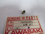 Nos Kawasaki 1974-1977 Genuine Carburetor Air Jet 16035-003. Fixed Price $10.44.