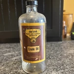 1939 Devoe Paint And Varnish Products - Crude Oil Pint Bottle W/ Paper Label. Fixed Price $49.99.