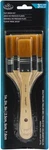 Royal & Langnickel(r) Gold Taklon Flat Brush Set 3/PKG- RART140. Fixed Price $11.96.
