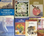 Lot Of 8 Painting Books Acrylic Oil Watercolor Jerry Yarnell Artist Library +. Fixed Price $47.20.
