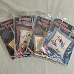 Vintage 4 Pk Bernat Homespun Tole Accents Sunflowers Hens Wash Day Sealed. Fixed Price $45.00.