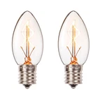 Darice Pack Of 2 Clevel Vintage Lighting Edison Style E17 Base Candlestick Bulbs. Fixed Price $15.49.