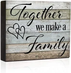 Box Sign Wood Block Quote Together We Make Light-grey. Fixed Price $20.41.