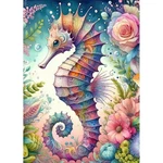 Seahorse 5D Diamond Painting Kits For Adults, Seaweed Art, Diy Full. Fixed Price $15.99.